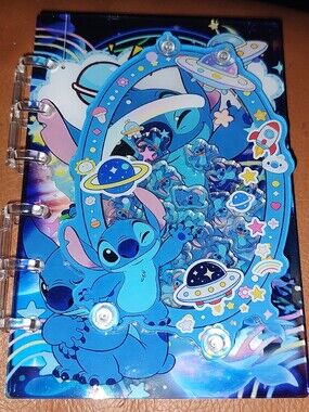 New! A7 Stitch Acrylic Shaker Notebook With Paper
